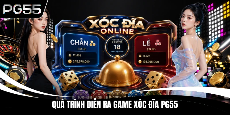 Quá trình diễn ra game xóc đĩa PG55